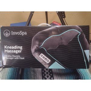 Shiatsu Back Shoulder & Neck Massager with Heat-Deep Tissue Kneading Pillow